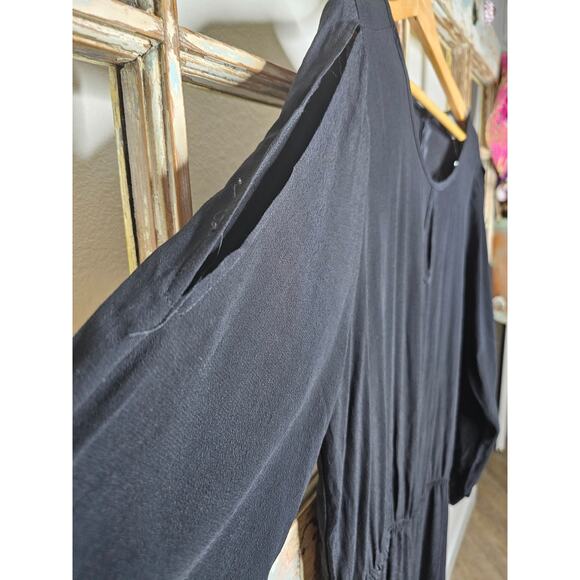 NWT Avenue Black Cold Shoulder Boat Neck Ladies Jumpsuit size 18/20 - Picture 14 of 16